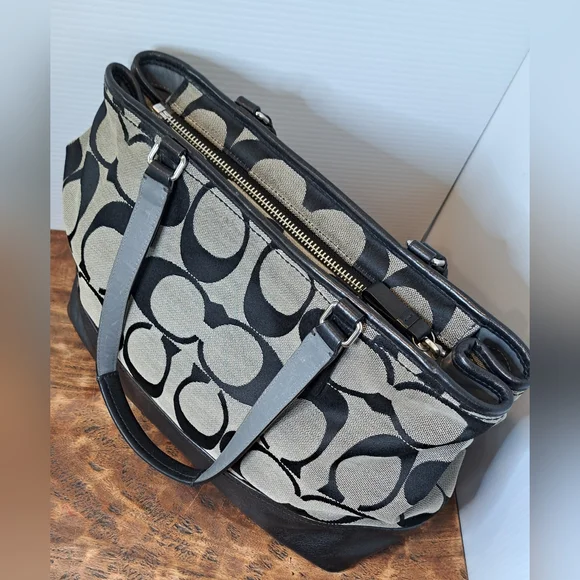 Coach Hampton Signature Medium Color Block Tote - Picture 8 of 16